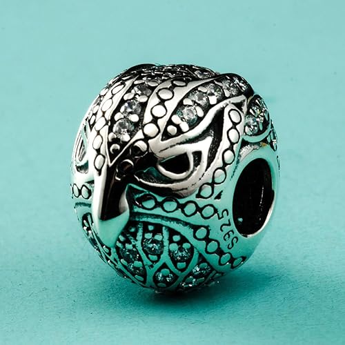 Miniatura 4 de Animal Pets Charm - Dije de plata de ley 925 con bonito conejo, búho nocturno, pájaro volador, unicornio mito, paloma pájaro de la paz, manta raya,