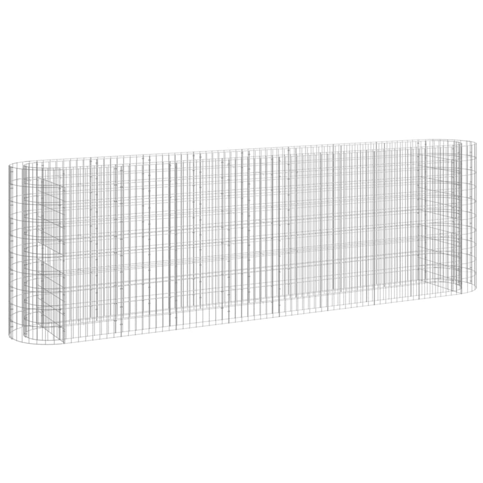 Chusui Arriate de gaviones, Macetas para Flores Y Plantas, Jardineria Maceteros, Huerto Urbano Terraza, Mesa De Cultivo, Mesa Cultivo, de Hierro galvanizado 330x50x100 cm