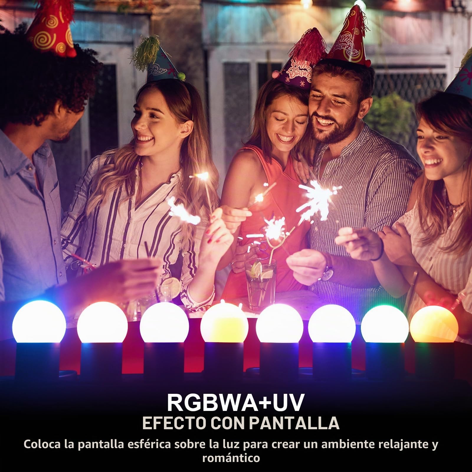 Oloaxolx 108 W batería luz de escenario IP65 impermeable RGBW+UV recargable 8800 mA LED par faro con mando a distancia/aplicación/DMX512 exterior Uplight luz de discoteca para fiesta DJ boda Halloween