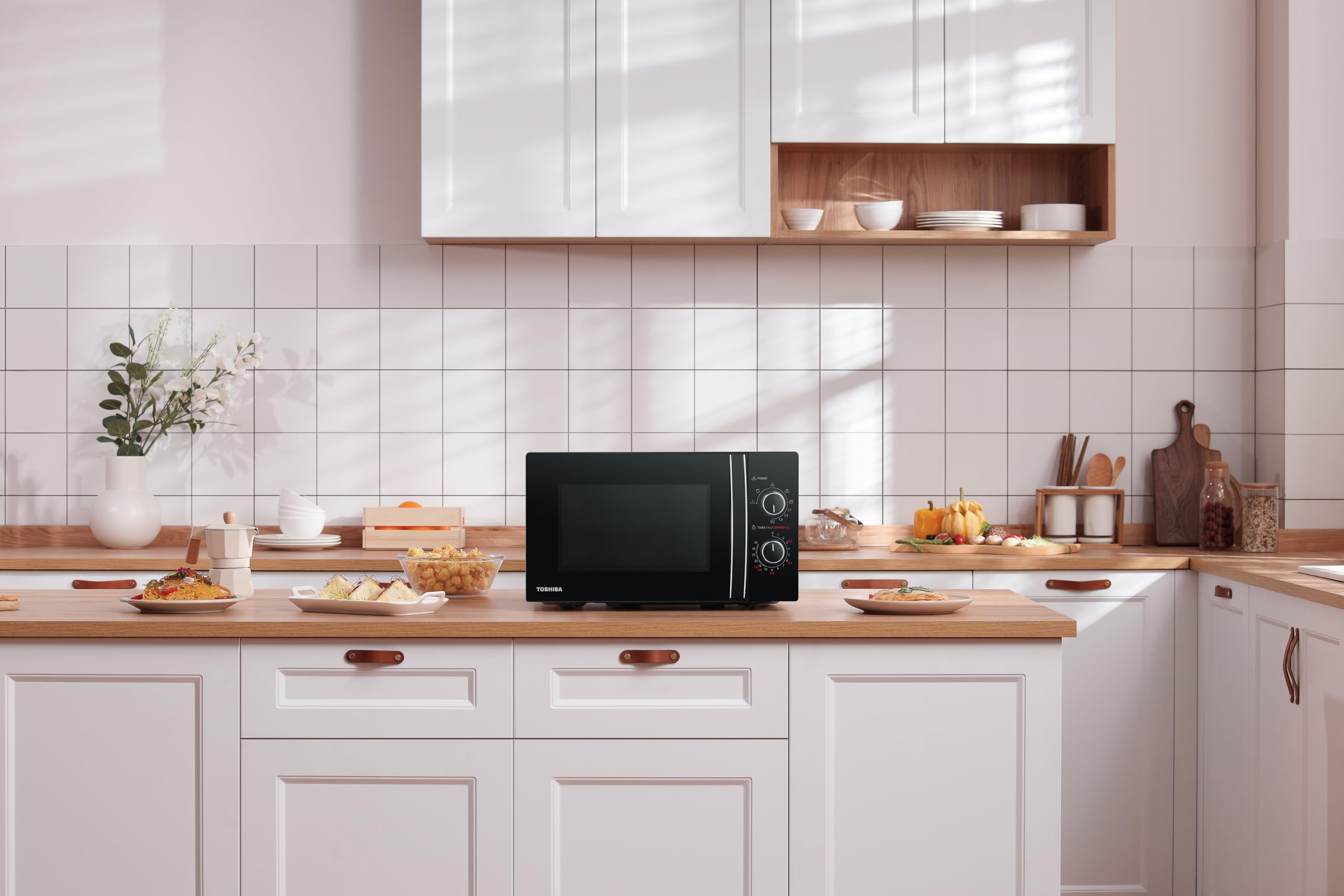 TOSHIBA Fours à vapeur de la marque modèle Microonde MW Mg20P Black Black