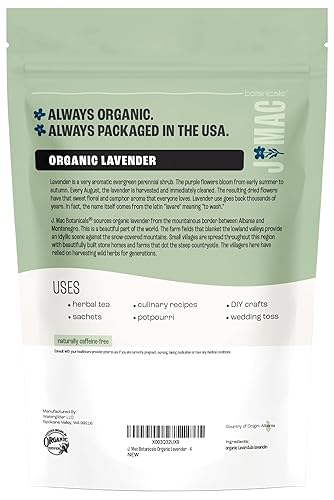 Miniatura 8 de J Mac Botanicals Organic Lavender Buds (4 onzas) Flores de lavanda secas a granel