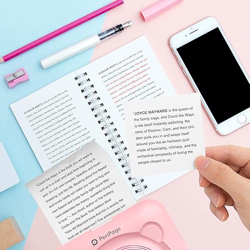 Miniatura 5 de Peripage - Mini adhesivo de papel para impresora, papel térmico autoadhesivo, incoloro, para impresora PeriPage A6, impermeable, a prueba de aceite,
