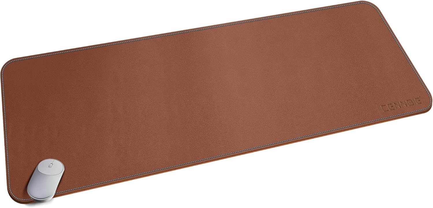 CENNBIE 47.2x15.7in Desk Pads Artificial Leather Desk Mat