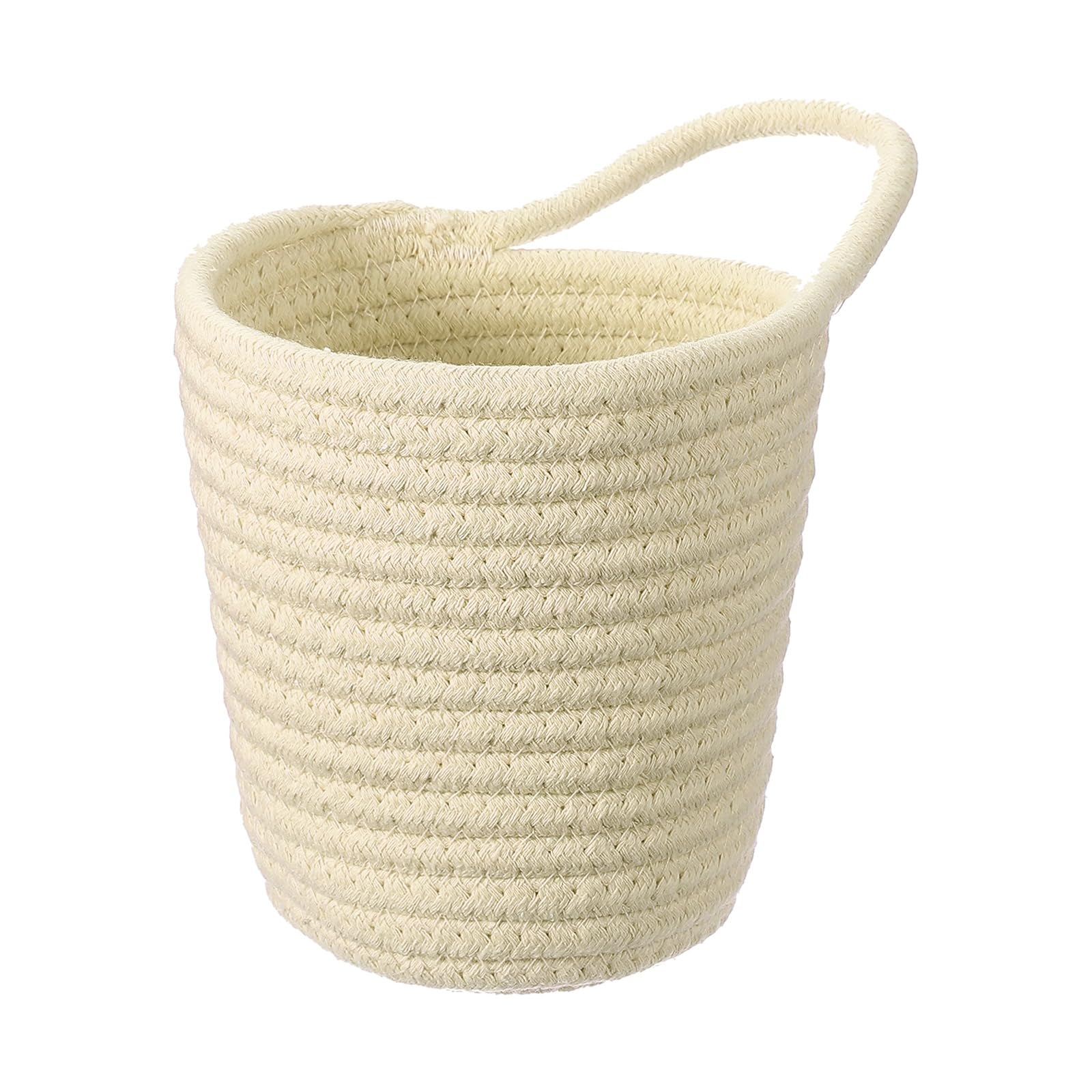 Panier de rangement en corde de coton kaki 14cm pour chambre d'enfant