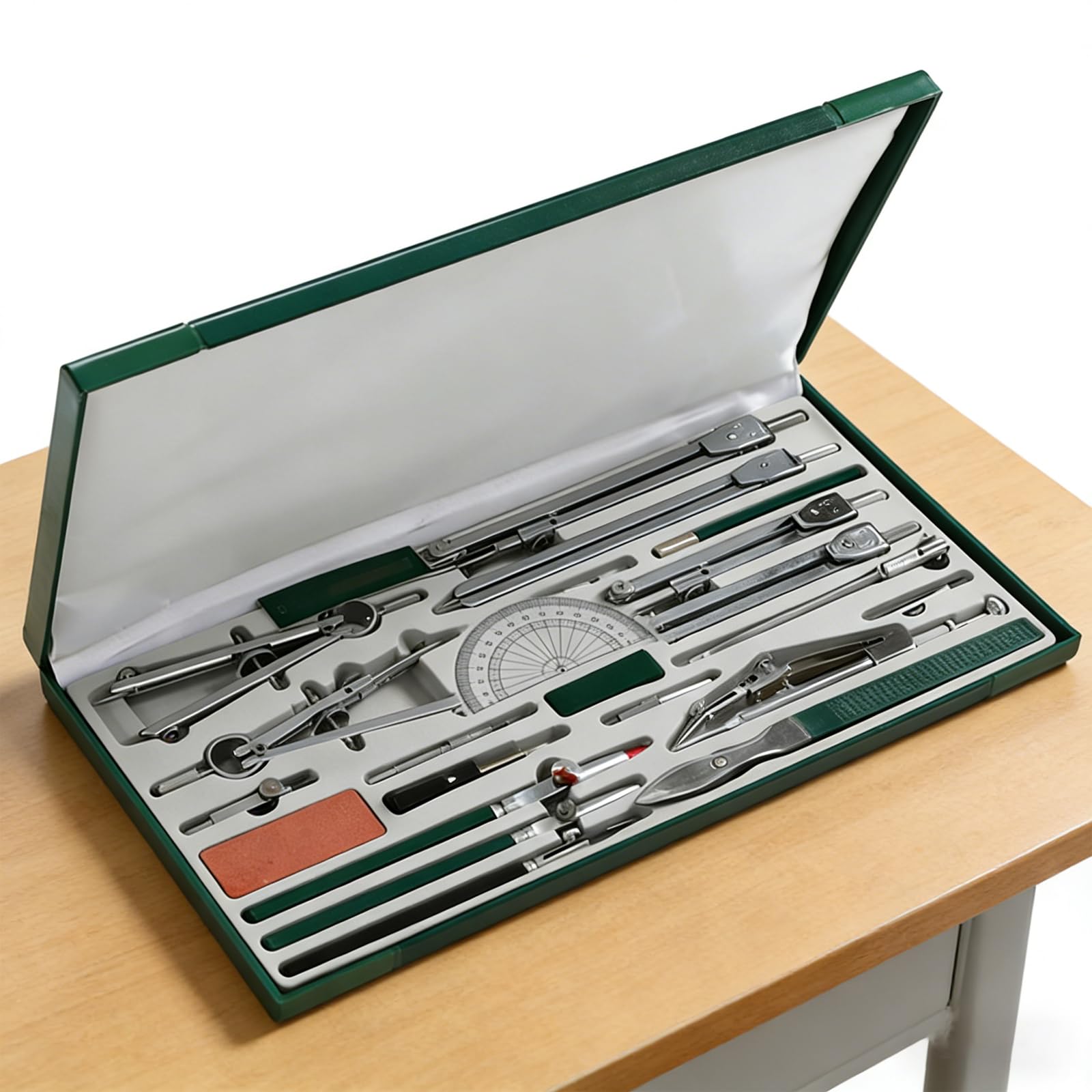 23-teiliges Geometrie-Set, Professionelle Zeichenwerkzeuge Zum Zeichnen Und Erstellen Von Kreisen, Konstruktionskompass-Set Mit Großem Verlängerungsbalken, Für Zeichner, Designer, Segler