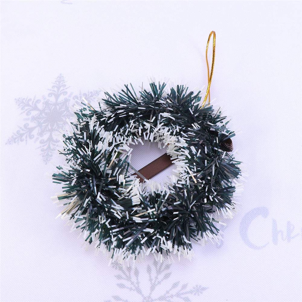 Guirlande De Noël Mini PVC Belle Porte Créative Tenture Tenture Guirlande Ornement Guirlande d'arbre De Noël pour La Décoration De La Fête À La Maison 2