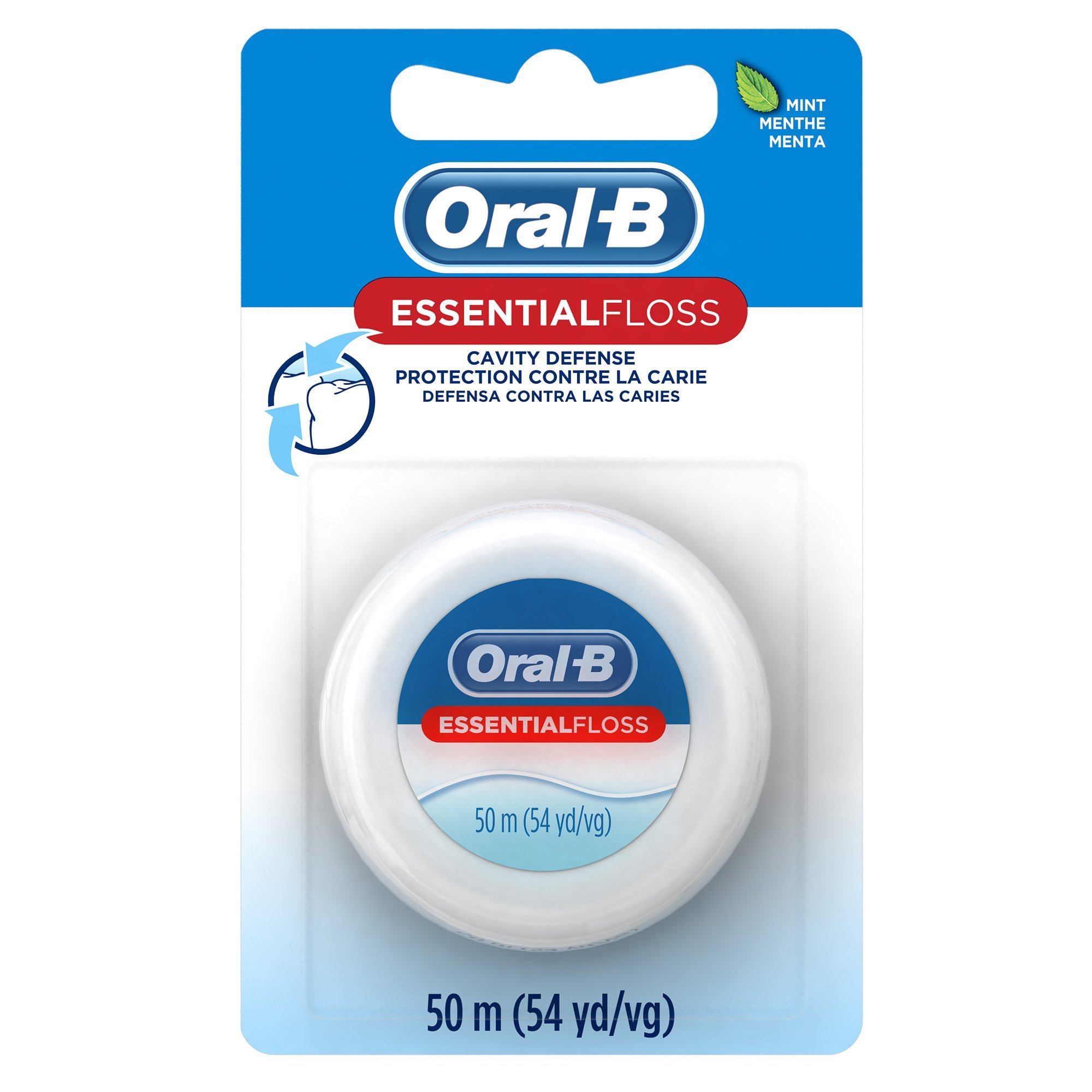 Oral-B Essential Floss Menta cerato, 54 Yd (confezione da 24)