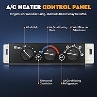 Vista 2 de Panel de control climático del módulo del climatizador A/C para 96-20 Chevy GMC C1500 C2500 C3500 K1500 K2500 K3500, sin interruptor