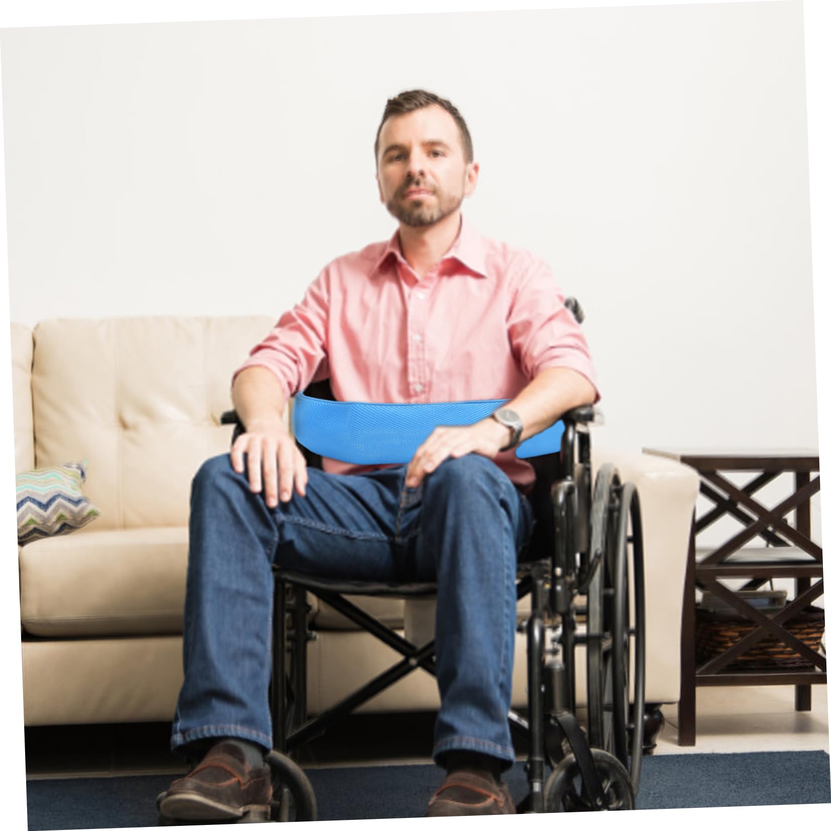 GOOHOCHY 1pc Chair Strap Transfer for Elderly Chair Sash Stand Assistance Adjustable Lap Wheel Chairs Light Weight Band Positioning Mesh Non- Auxiliary