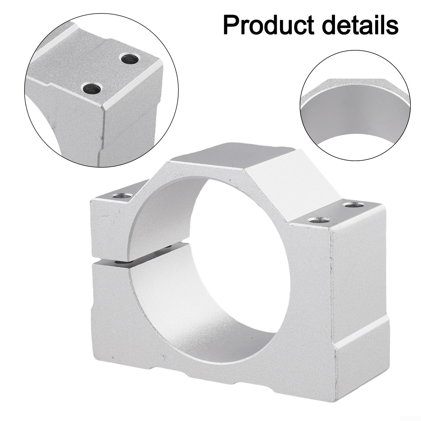 Support de fixation de moteur CNC pour support de broche DZ65, plaque de montage en aluminium avec 4 vis, compatible avec routeur de machine CNC, 1 pièce