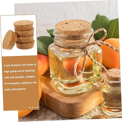 Miniatura 9 de STOBAZA 20 tapones de corcho para botellas de madera, con mensajes de deseos, madera de vidrio para champán, manualidades, decoración, fabricación