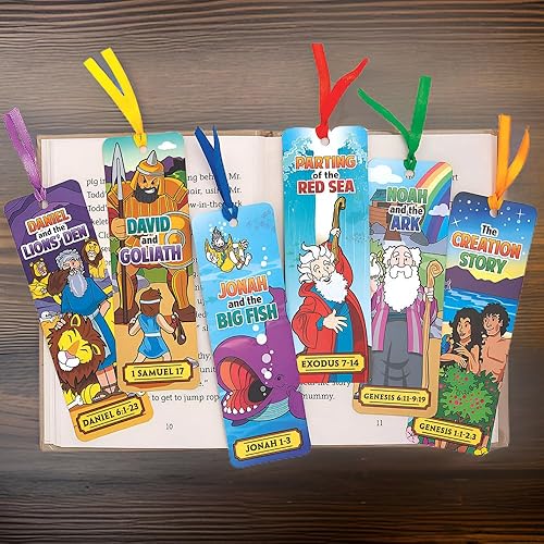 Miniatura 2 de Surtido de marcadores de historia bíblica, papelería, 48 piezas