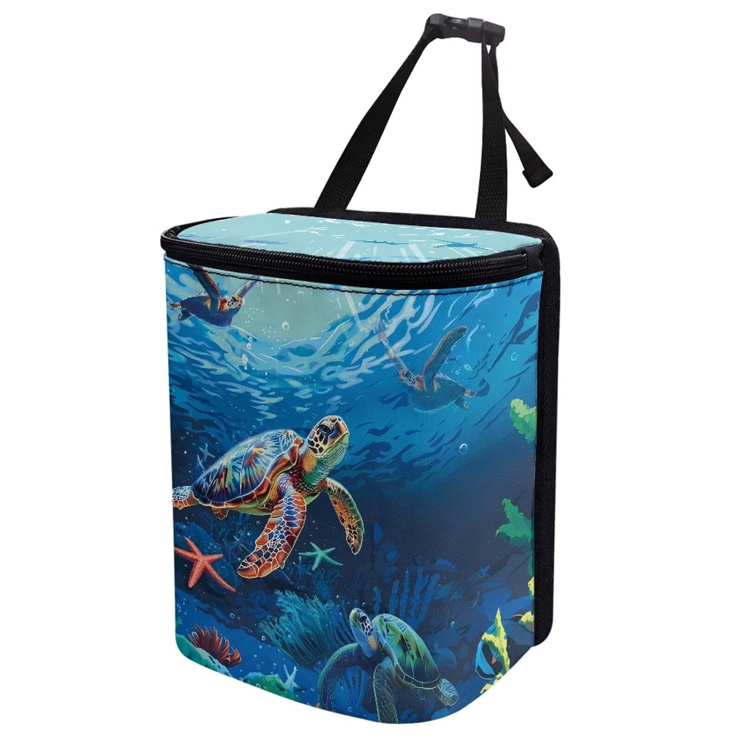 Fashion Aztec Car Trash Can Lightweight Hanging Garbage Bin for Back Seat Leak Proof Car Trash Bag Hanging Fashion Auto Interior Universal Fit Most Cars Sedan Van Truck SUV