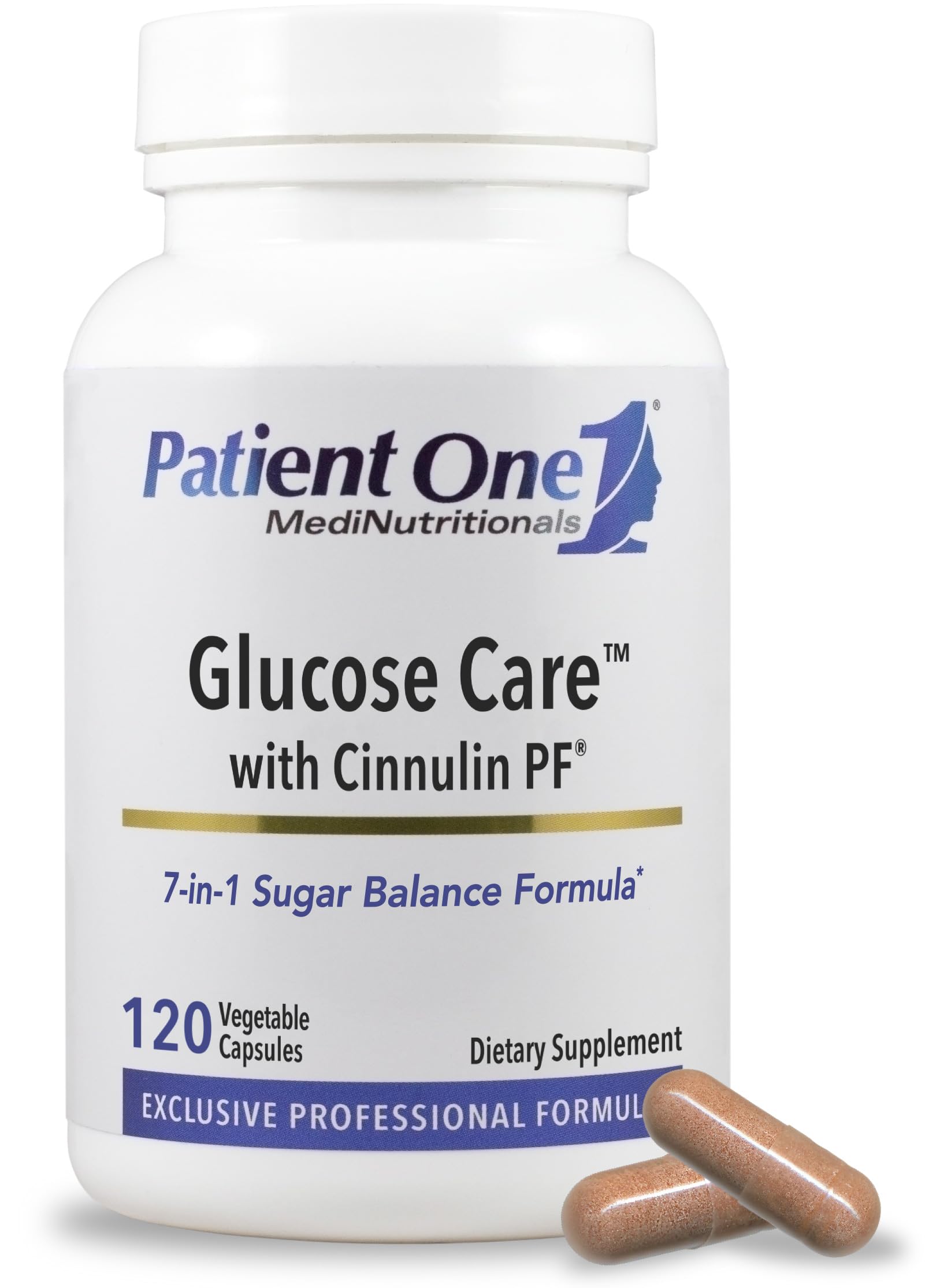 Glucose Care | Supplement to Support Pancreas, Heart and Vascular Health* | with Chromium, Vitamin B, Cinnamon and More | 120 caps