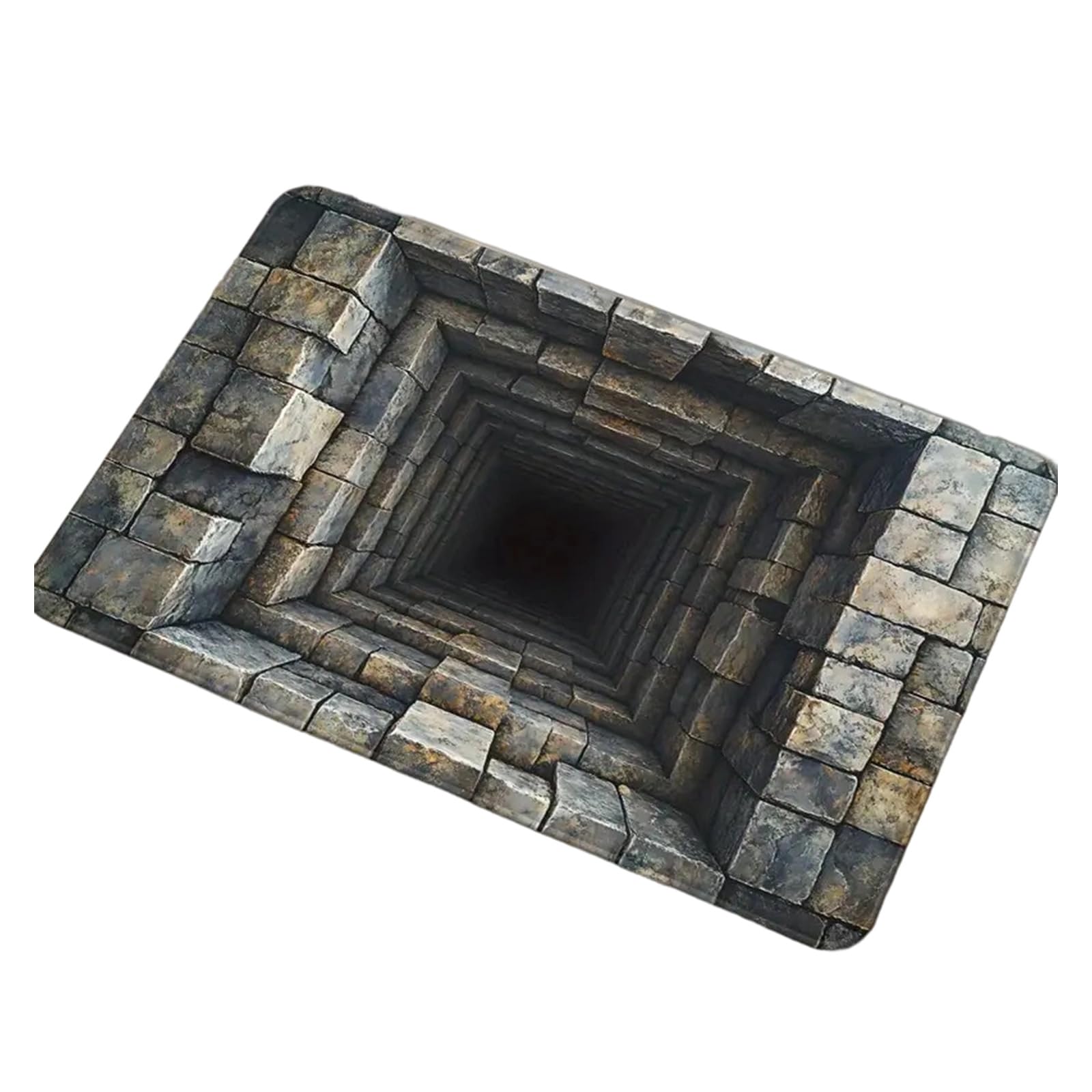 Jazuaiao Modern Absorbent 3D Optical Illusion Rug for Bathrooms and Entryways Quick Dry Indoor Entrance Decors Doormat