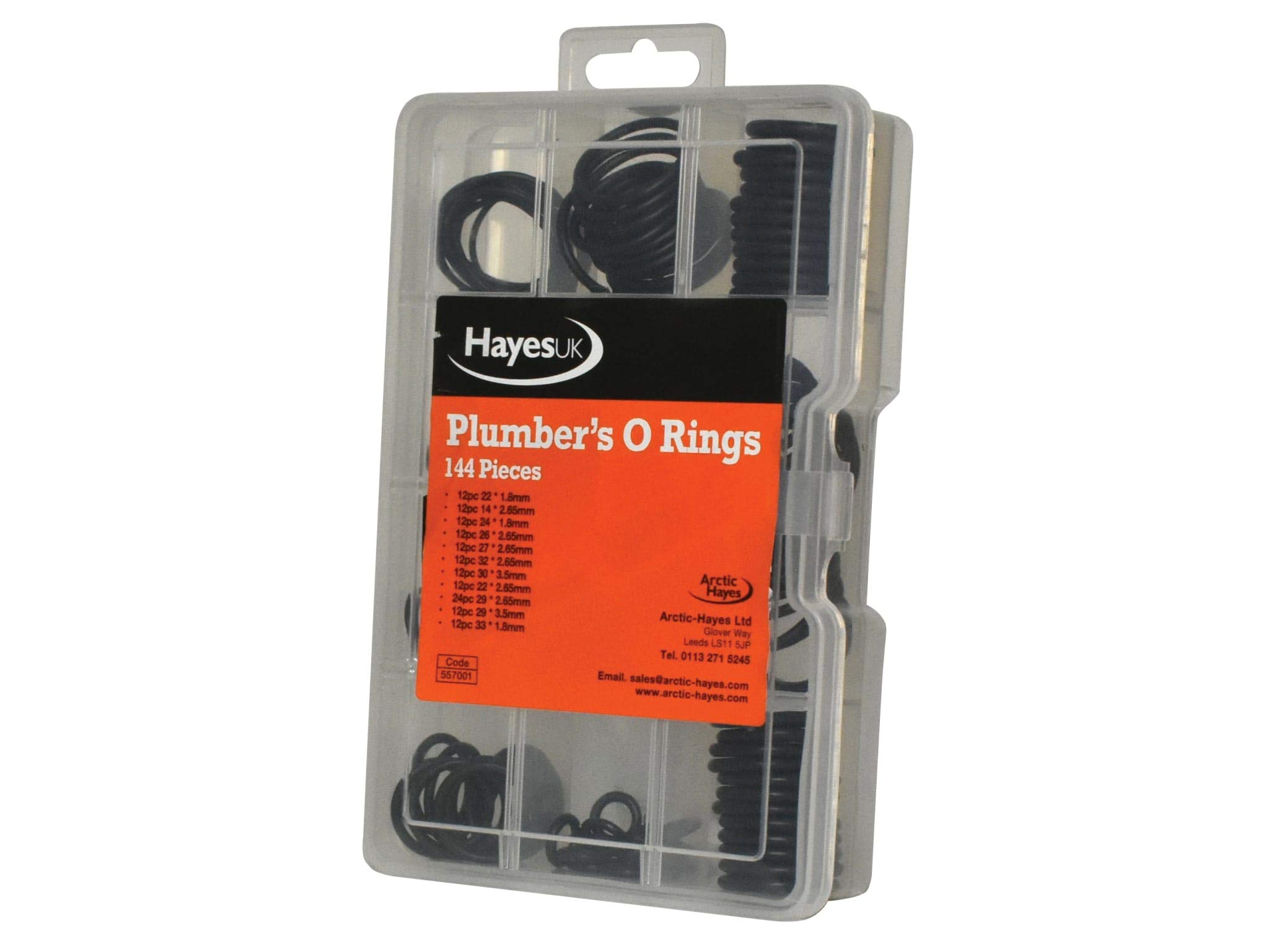 Plumber's O-Ring Kit - 144 Piece for Leak-Free Plumbing