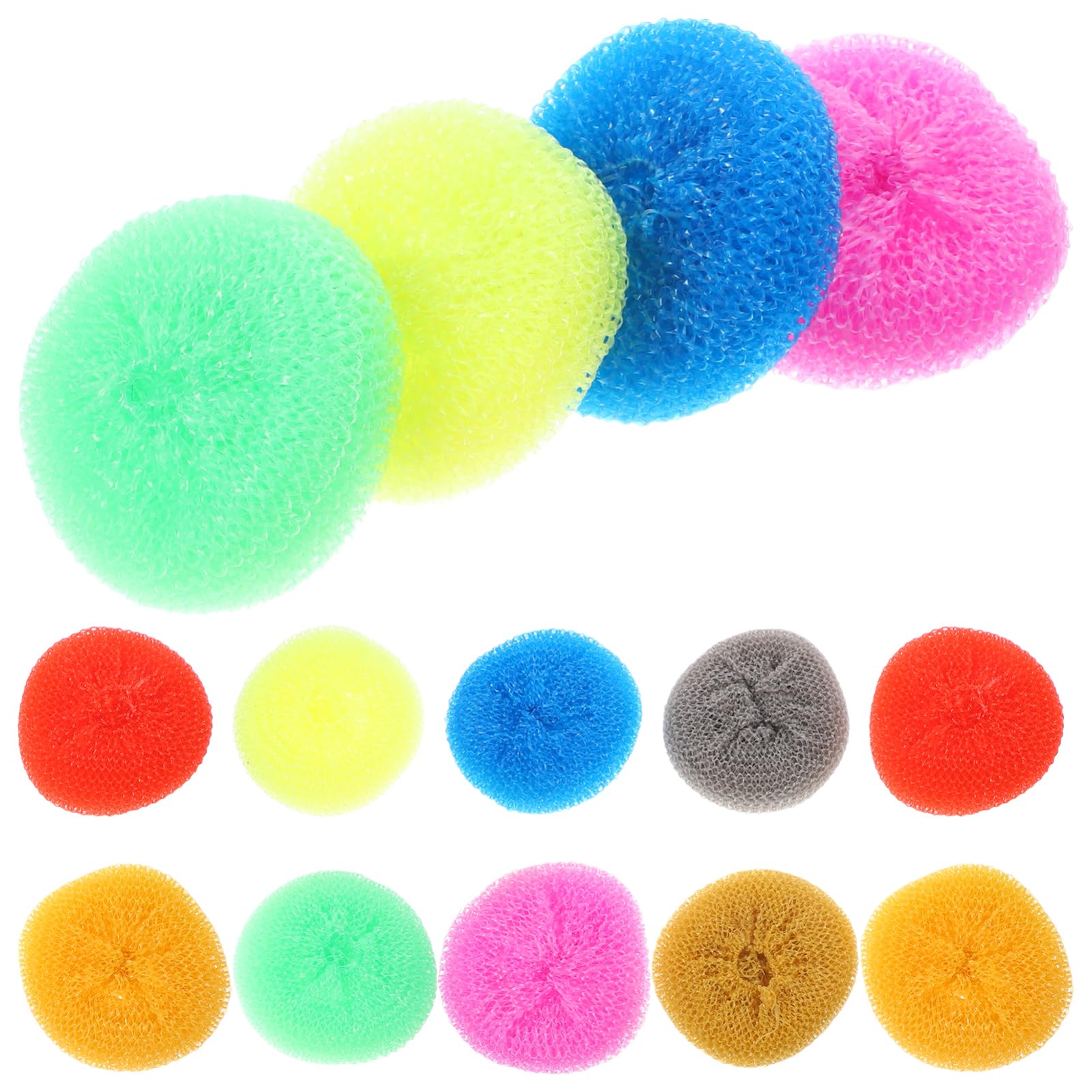 Healeved Spazzole Per Pentole Colorate 30 Pezzi, Pagliette Per Piatti Da Cucina Riutilizzabili in Plastica Pp, Pulizia Di Pentole, Padelle e Fornelli Per Uso Domestico