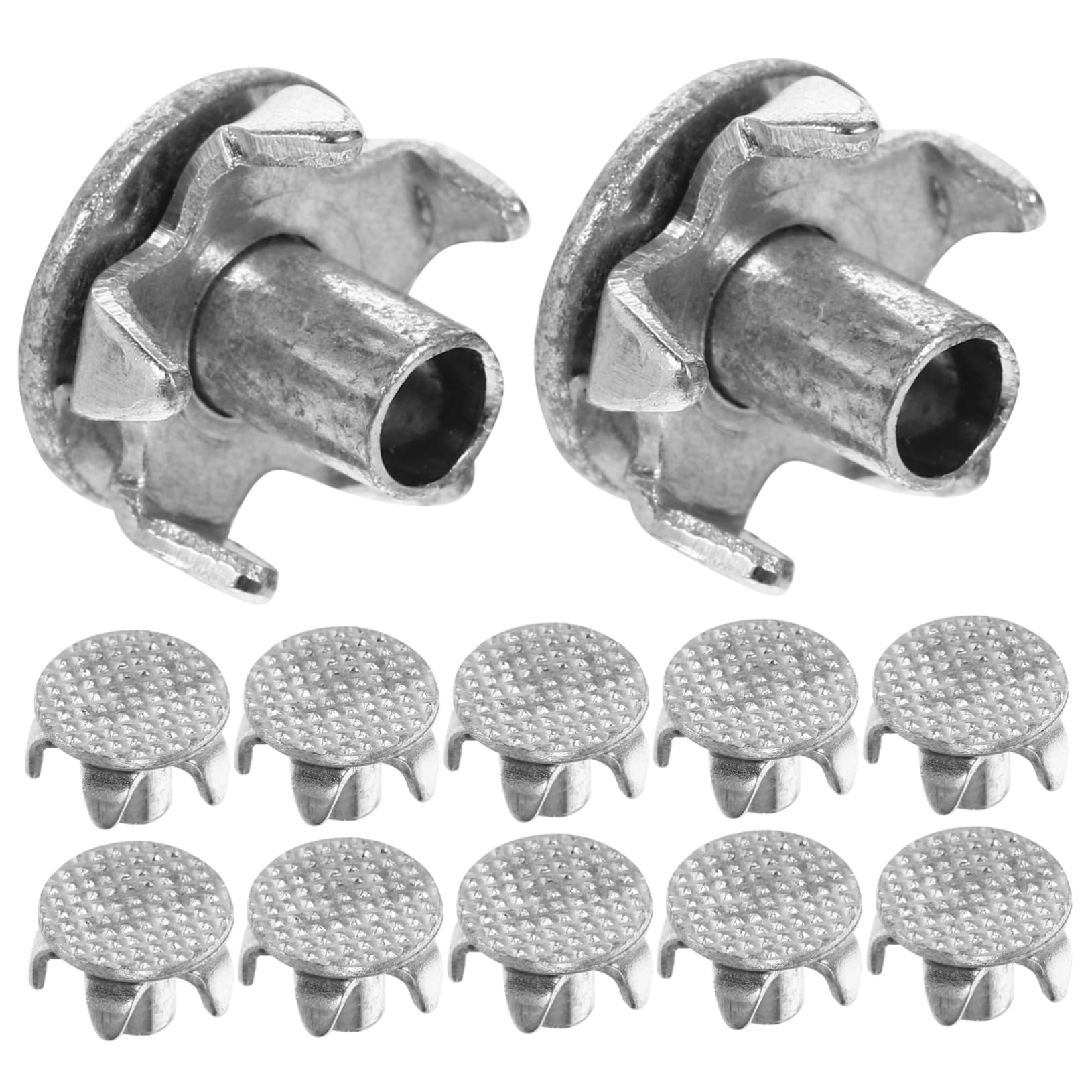 COLLBATH 15-Piece Anti-Slip Spikes for Ice and Snow Ice Shoe Grips Snow Spikes for Shoes Grippers Clips for