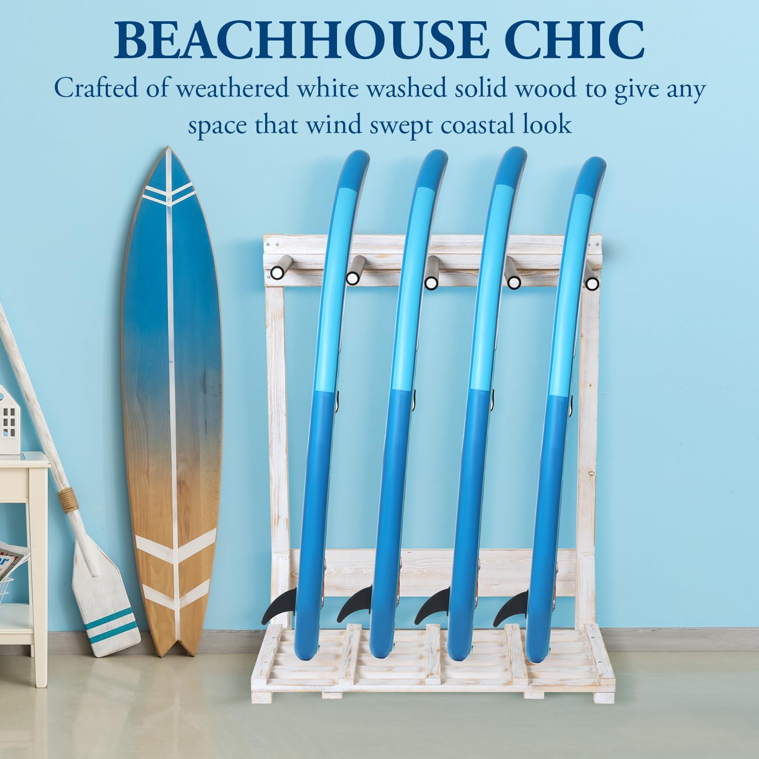 Amazon.com: MyGift 4-Ft Tall Freestanding Vertical Surfboard and