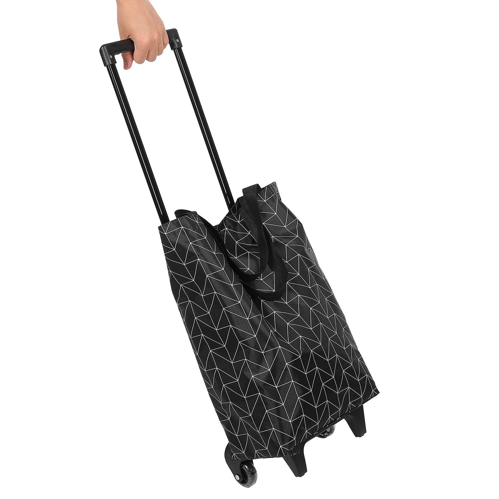 Carrito de Compras Ruedas y Mango Telescópico Portátil Plegable
