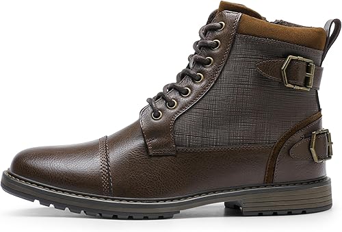 Miniatura 2 de Bruno Marc Botas de motocicleta para hombre, botas de vestir Oxford