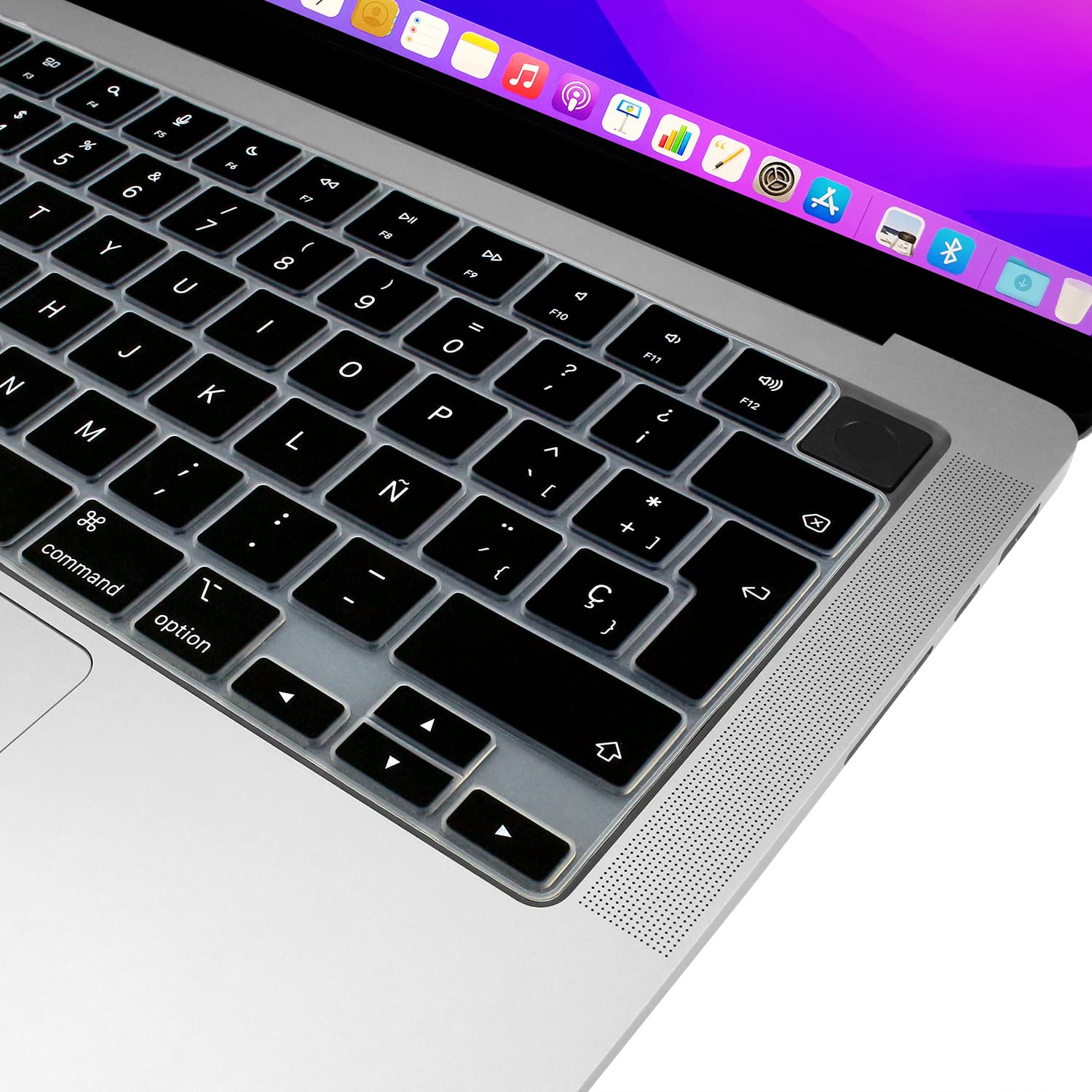Funda de silicona ultrafina para teclado español de MacBook Air 2023 y 2022 (15.3 y 13.6 pulgadas, chip M2, modelo A2681), accesorios de protección suaves, diseño