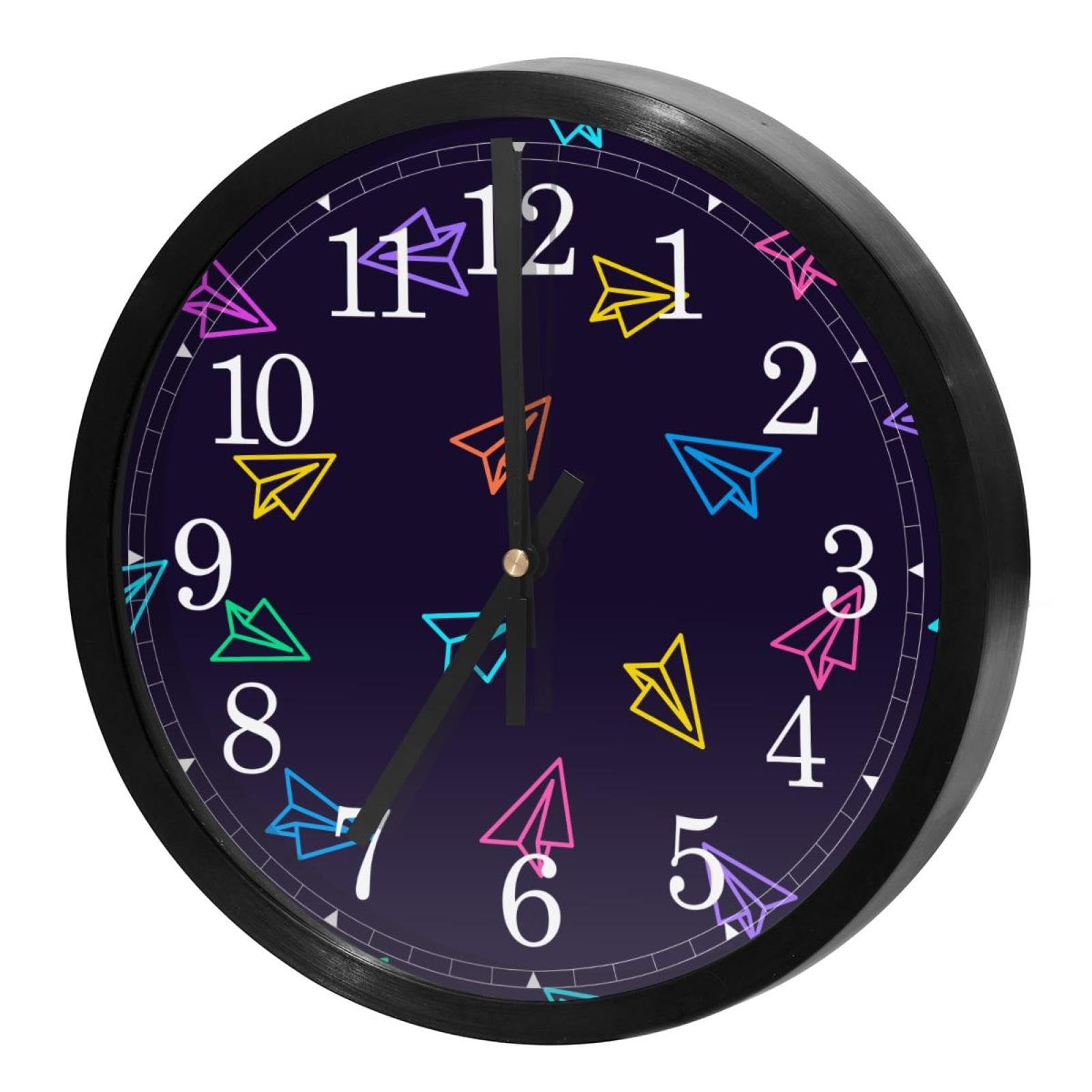 Horloge murale sans tic-tac à piles pour retrouver le sommeil dans la chambre