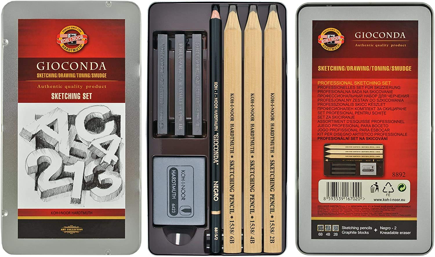Koh-I-NoorGioconda Professianal Sketching Set. 8892