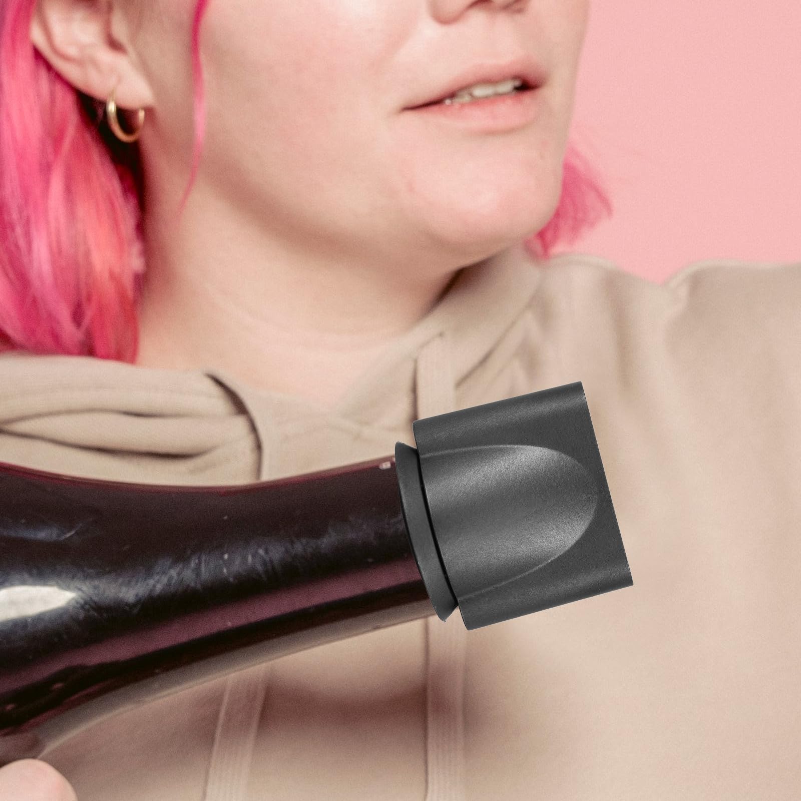 Boquilla Concentradora para Secador de Pelo Tamaño Estándar Material Abs Negro Resistente al Calor para Cuidado Profesional y Uso Doméstico