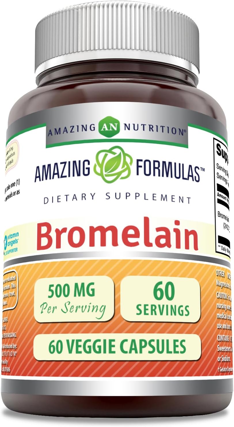 Super Bromelain Vegetarian Capsules, Pineapple