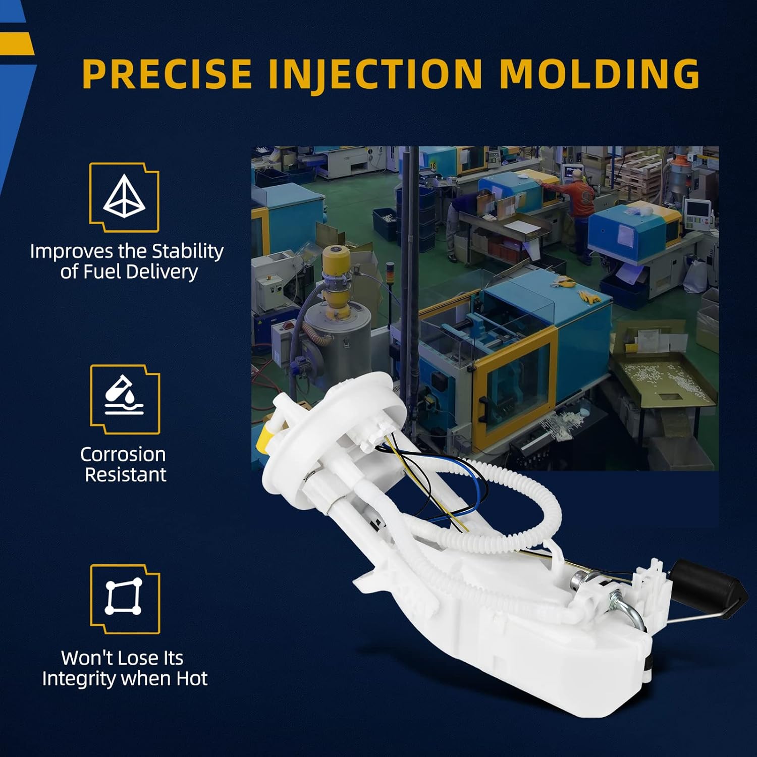 DWVO Fuel Pump Compatible with 2001 2002 2003 2004 2005 Civic L4 1.3L 1.7L 2.0L