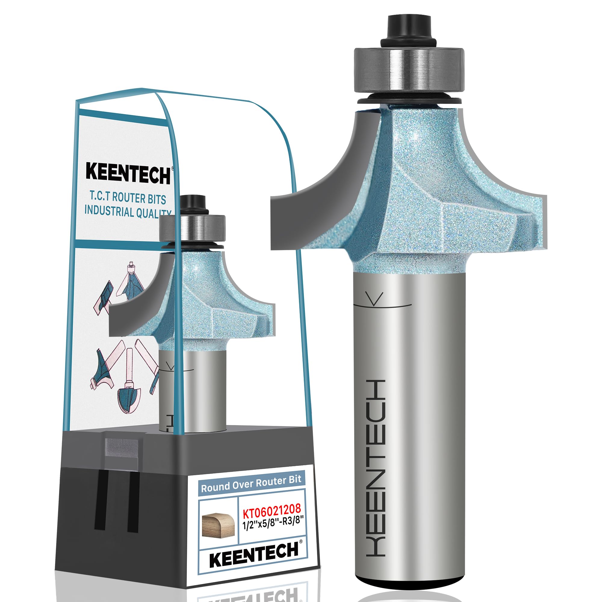 KEENTECH Round Over Router Bit - Professional Edges -13