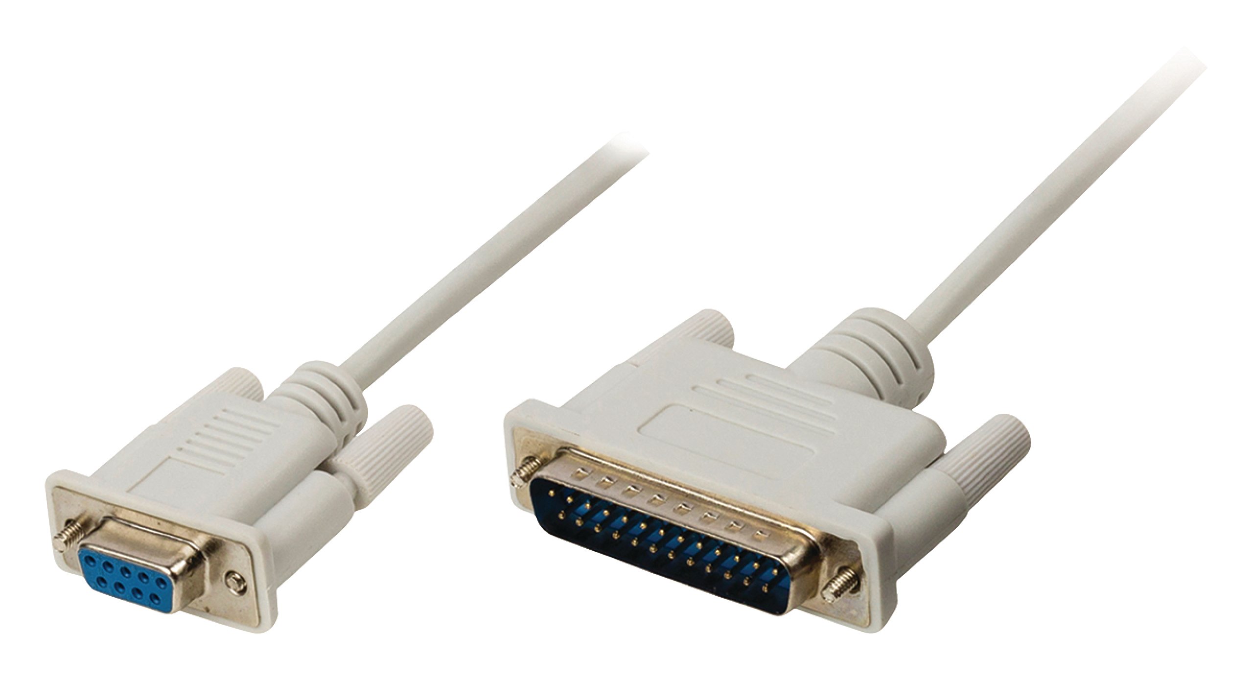 Valueline VLCP5 2135I20 Printer Cable 25 pin D-sub Male to D-Sub 9 Pin Female 2 m Ivory