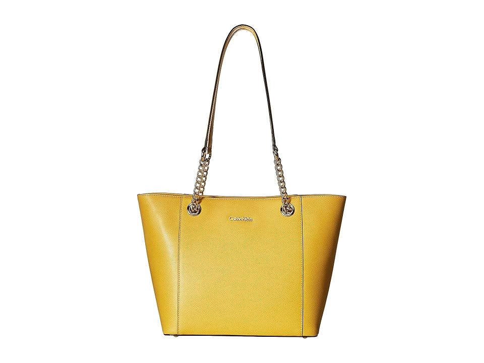 

Calvin Klein Saffiano Tote (Marigold) Tote Handbags