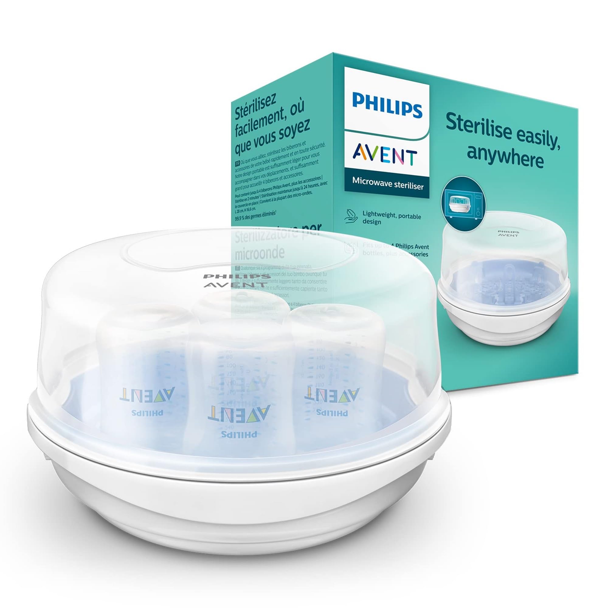 Philips Avent Stérilisateur micro-ondes à vapeur (modele SCF281/02)