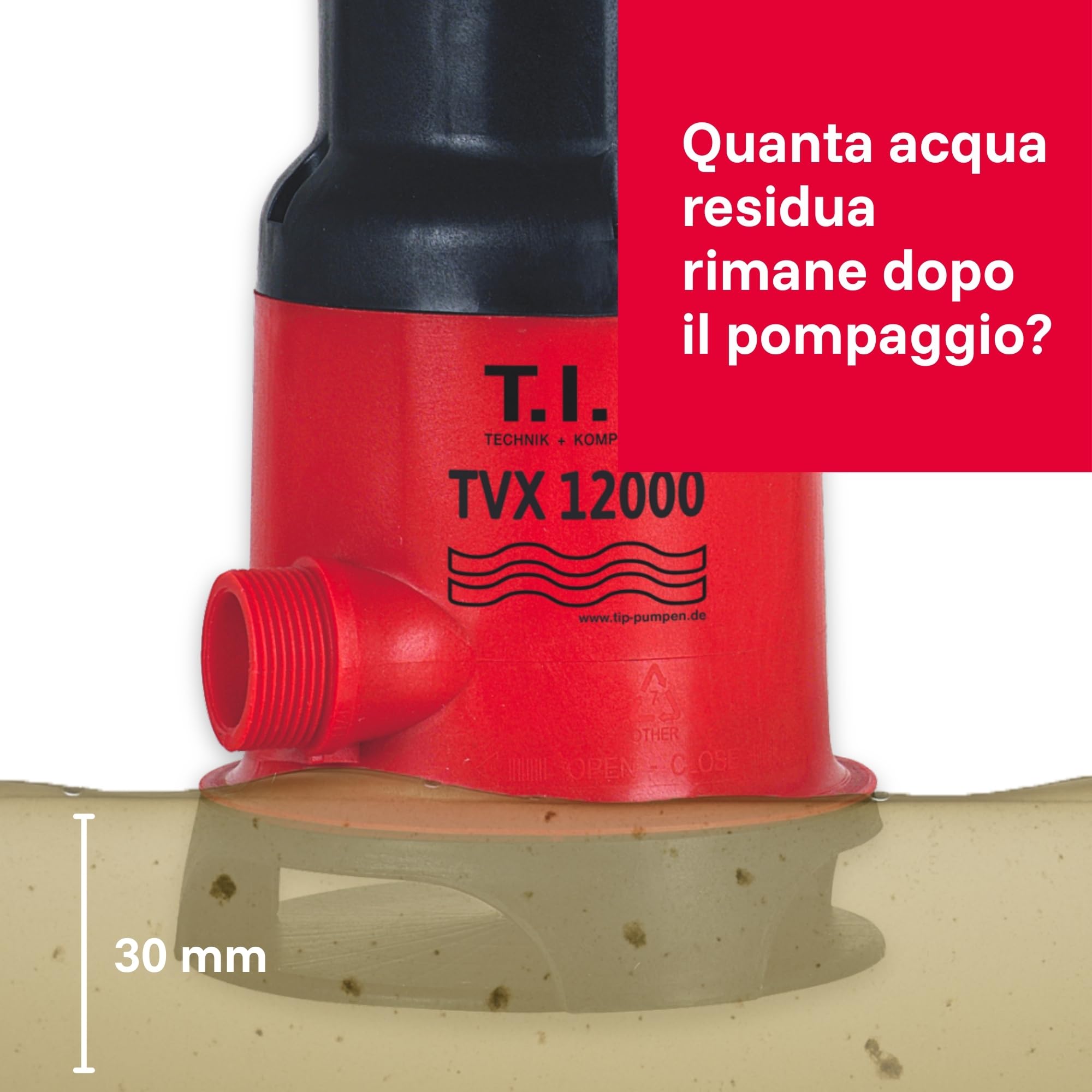 T.I.P. 30261 - Pompa sommersa per acque sporche TVX 12000