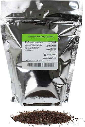 Semillas orgánicas comestibles de brócoli. de Handy Pantry. Semibles comestibles, jardinería, cultivos hidropónicos, orgánicos microverdes, cultivos