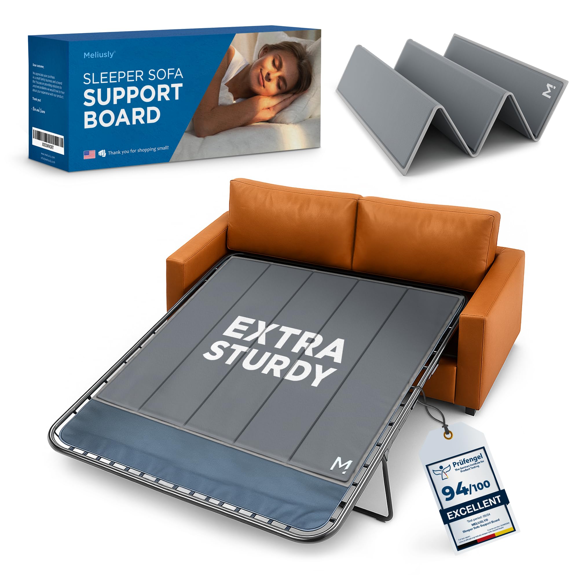 Meliusly Heavy Duty Sleeper Sofa Support Board (60x48 - Queen Size) Reinforced Wood Sofa Bed Support, Pull Out Couch Mattress Board, Sleeper Bar Shield, SleeperSaver