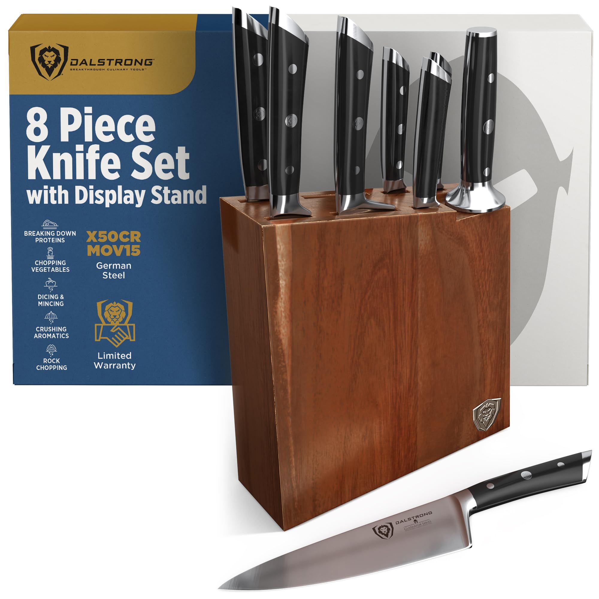 Dalstrong Gladiator Series 8-Piece Knife Set