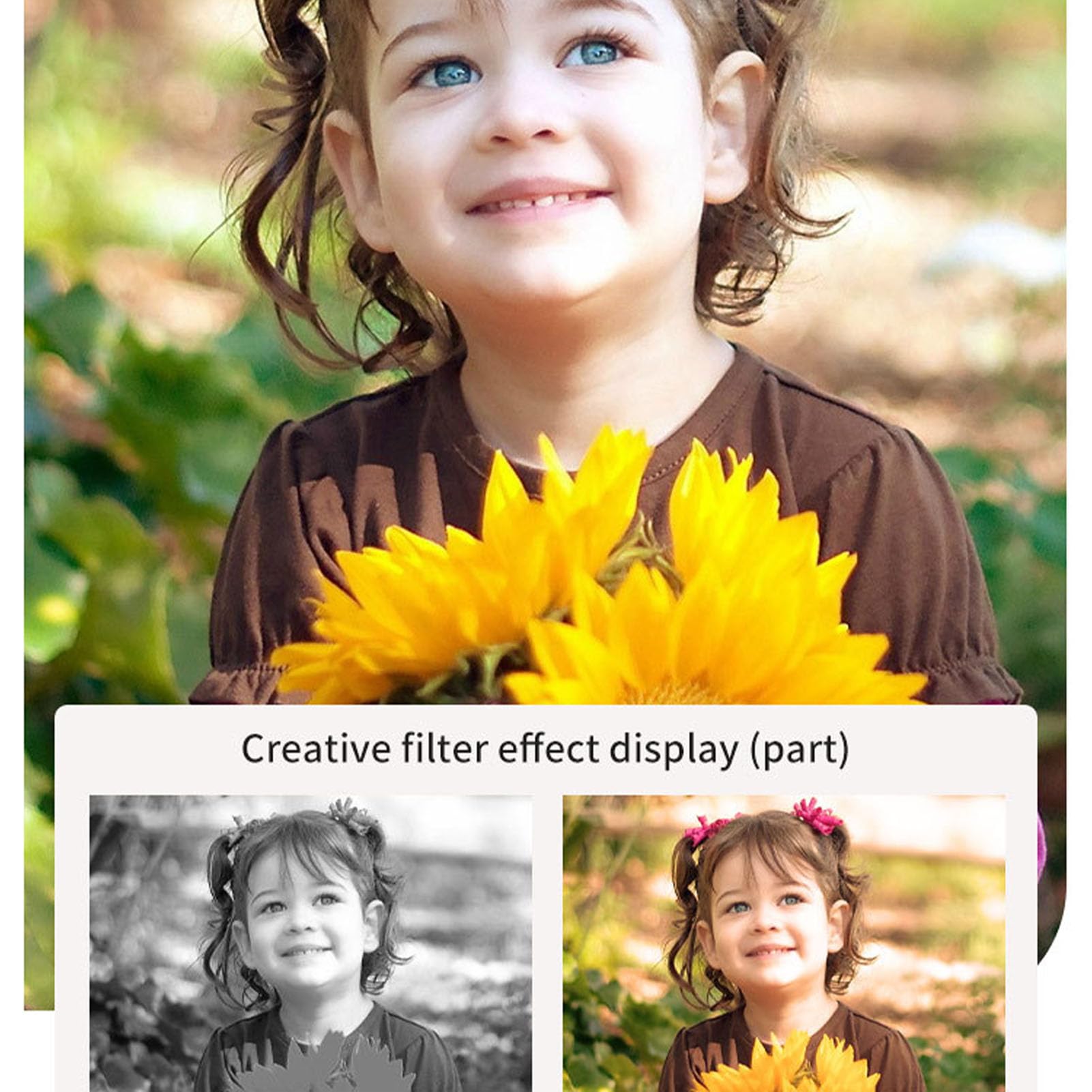 Cámara de Fotos para niños, 2.4 Pulgadas Pantalla 1080P HD Enfoque automático Cámara de Fotos Digital de Carga USB de impresión instantánea de la cámara para los niños (Blue)
