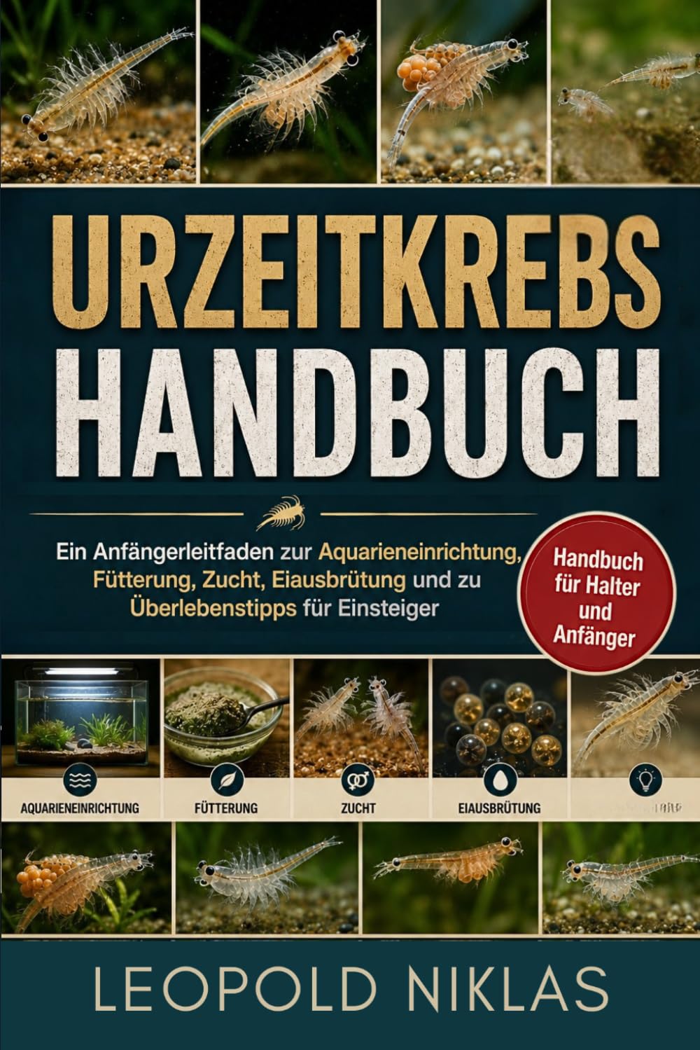 URZEITKREBS HANDBUCH: Ein Anfängerleitfaden zur Aquarieneinrichtung, Fütterung, Zucht, Eiausbrütung und zu Überlebenstipps für Einsteiger