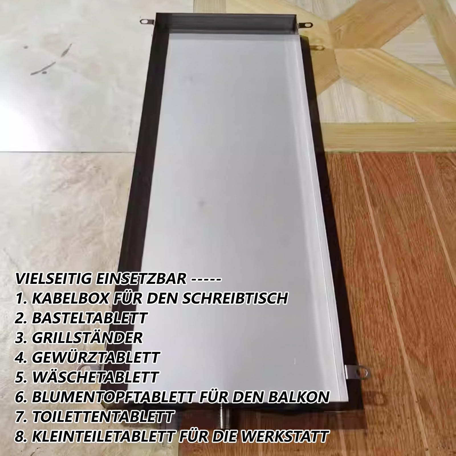 Heavy Du 304 Inless HVAC-Ablaufwanne aus Stahl – AC-Kondensat-Tropfwanne mit Ablaufschlauch, Leckschutz für Klimaanlagen und Waschbereiche (20x20in / 50 x 50 cm)