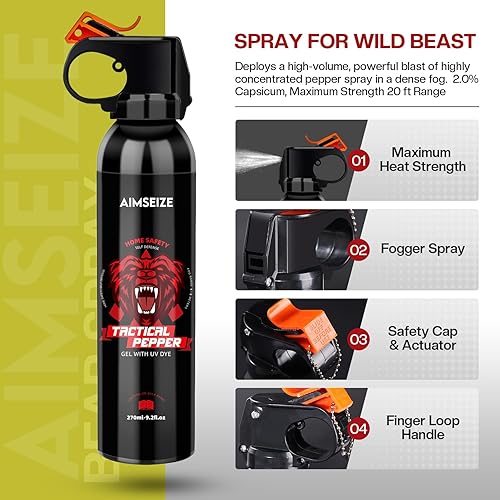 Miniatura 3 de Pepper Spray Maximum Strength 20 Feet Outdoor Camping & Hiking Protection for Women & Men