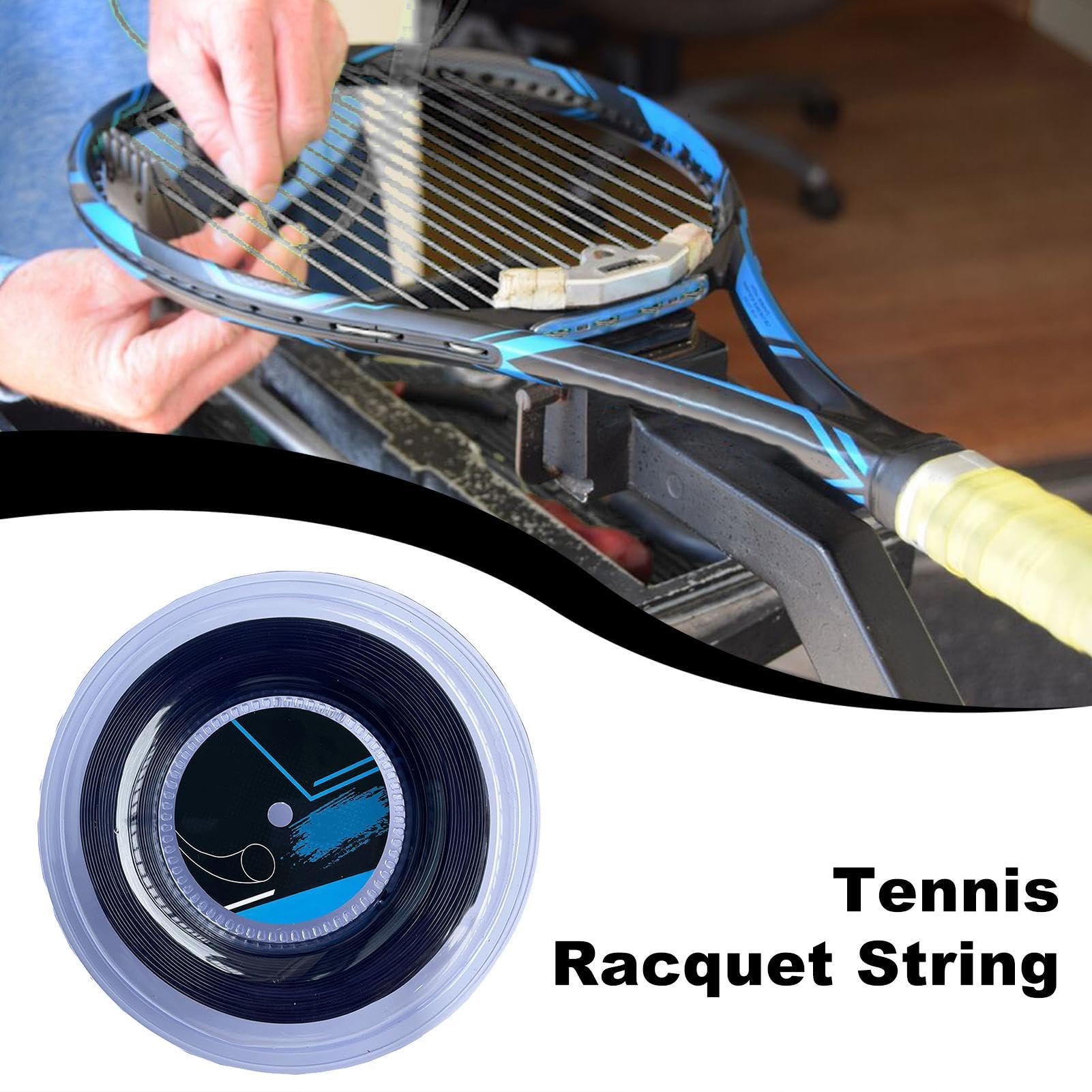 Corda elastica per racchetta da tennis, per giochi con la palla, 200 m, per prevenire le vibrazioni, per allenamento e allenamento per principianti e professionisti