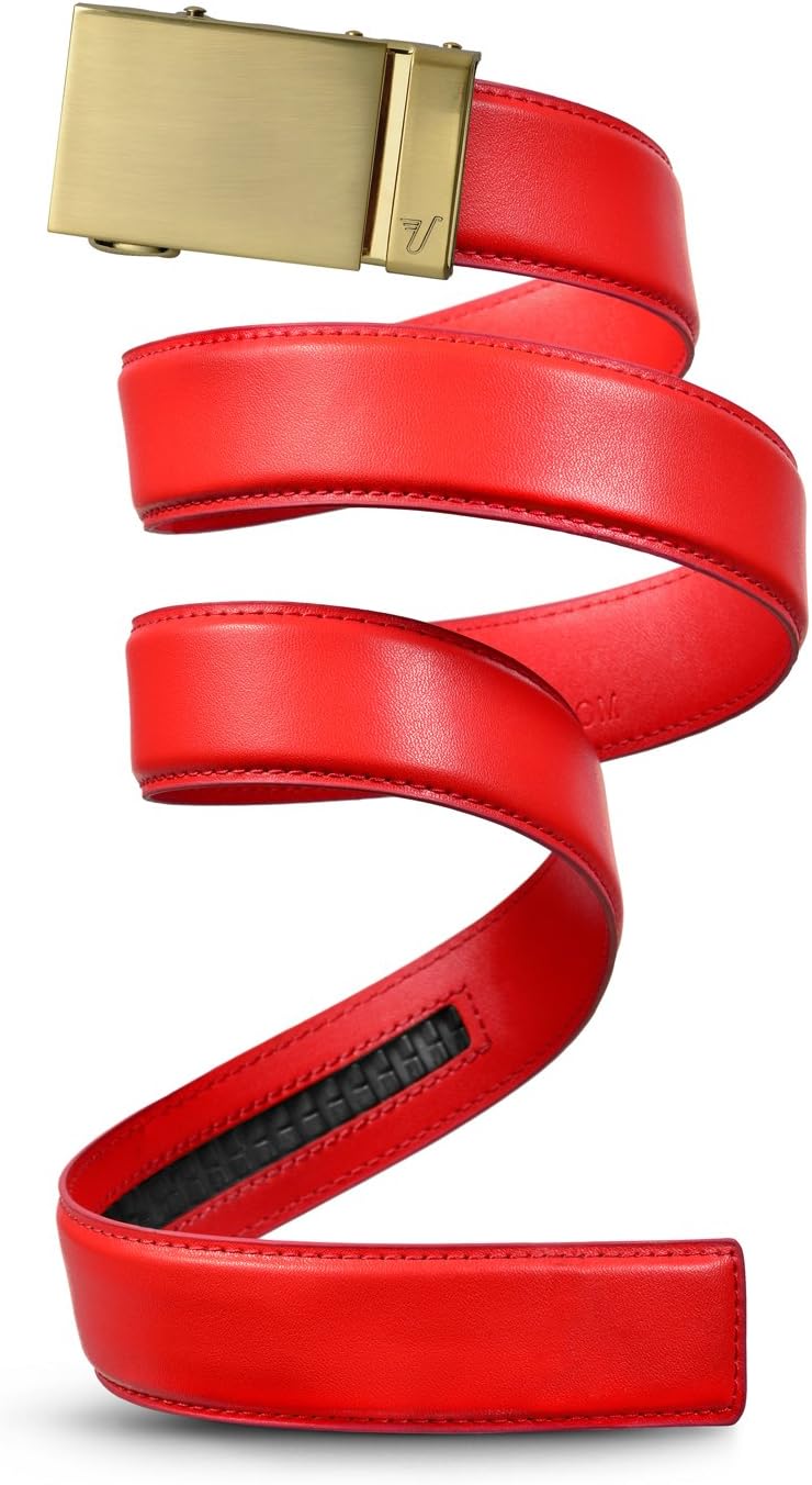 Mission Belt Men's Leather Ratchet Belt, 40mm Metal Collection