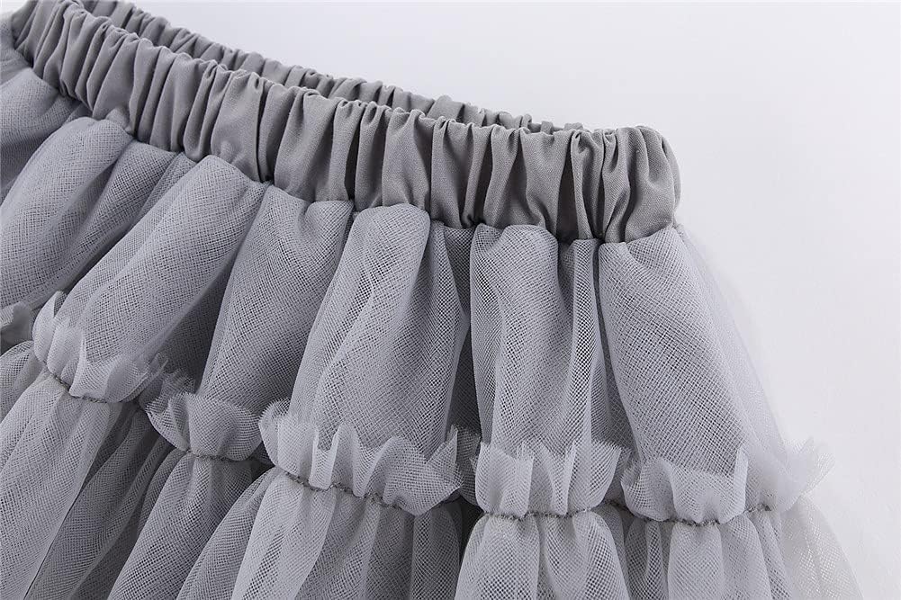 Mud Kingdom Infant Toddler Girls Tulle Skirts Set Outfit T-Shirts Cute Print Casual Summer