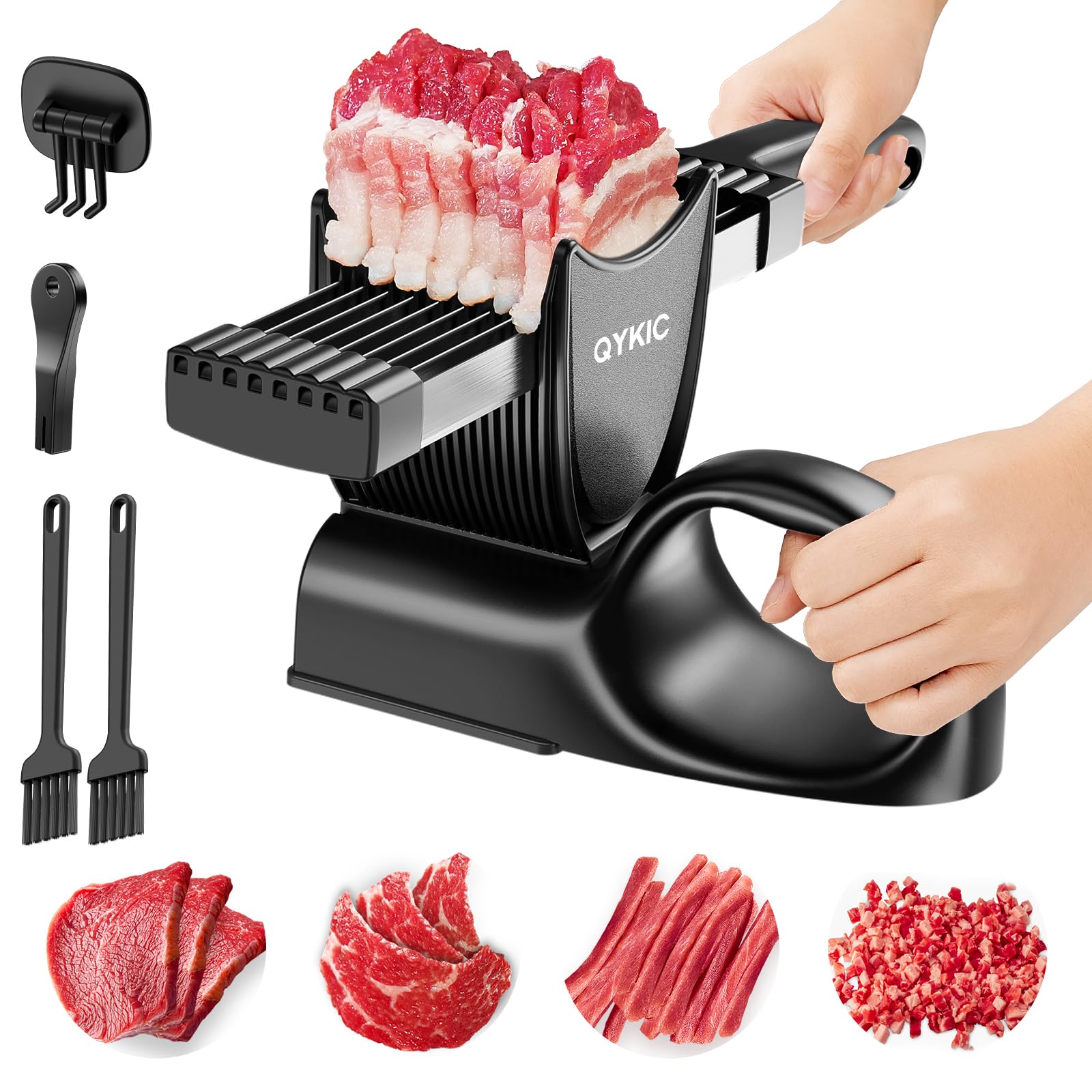 Fresh Meat Slicer with SteadyGrip, QYKIC