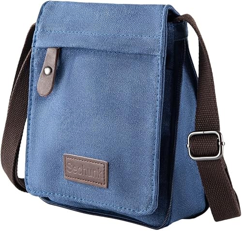 Vista 48 de Sechunk Vintage Canvas Messenger Cross body bag Shoulder bag