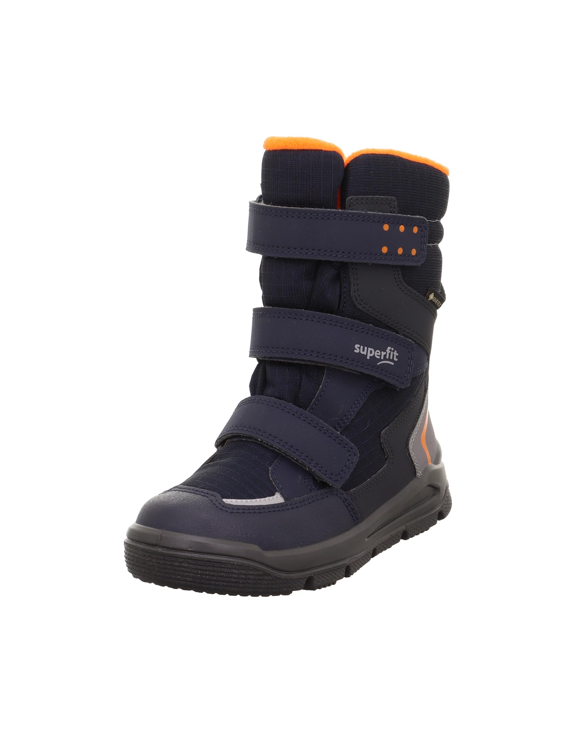Superfit Jungen Mars Warm Gefütterte Gore-tex Blau/Orange 8010 Stiefel, Blau Orange 8010, 30 EU