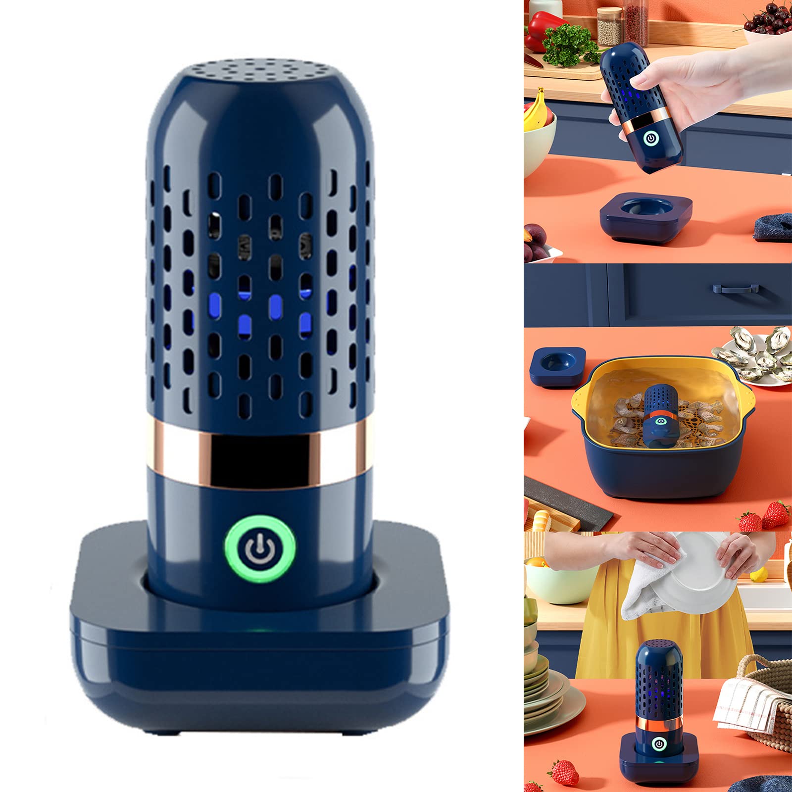 Wireless Food Portable Capsule-Shape Fruit And Vegetable Machine Fruit Cleaner Device For Fruits Tool